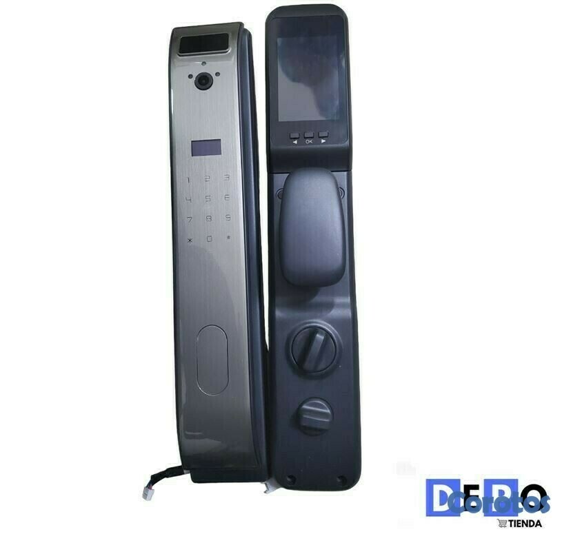 otros electronicos - Cerradura inteligente wifi para puertas con camara y timbre J18A 1