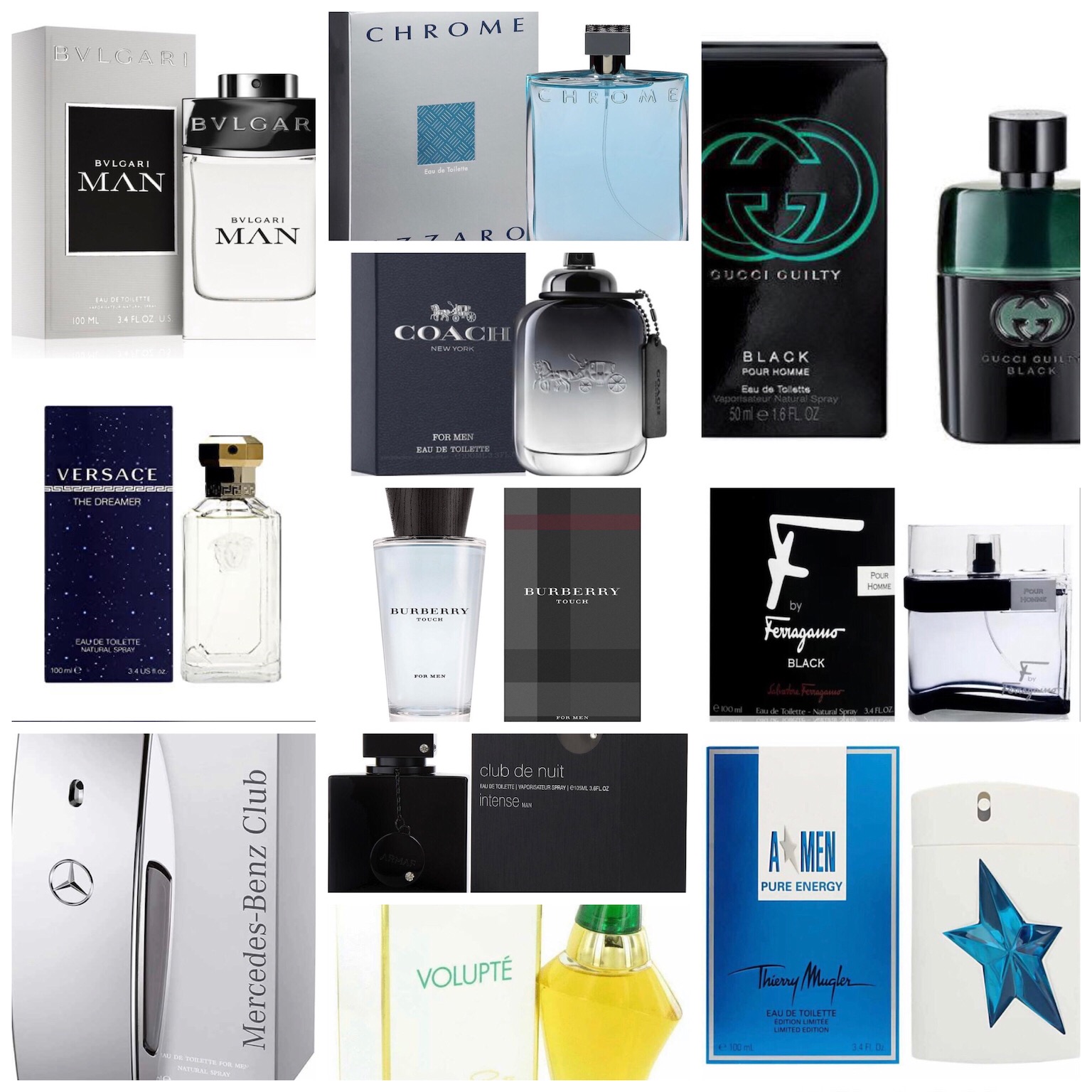 Perfumes de damas y caballeros