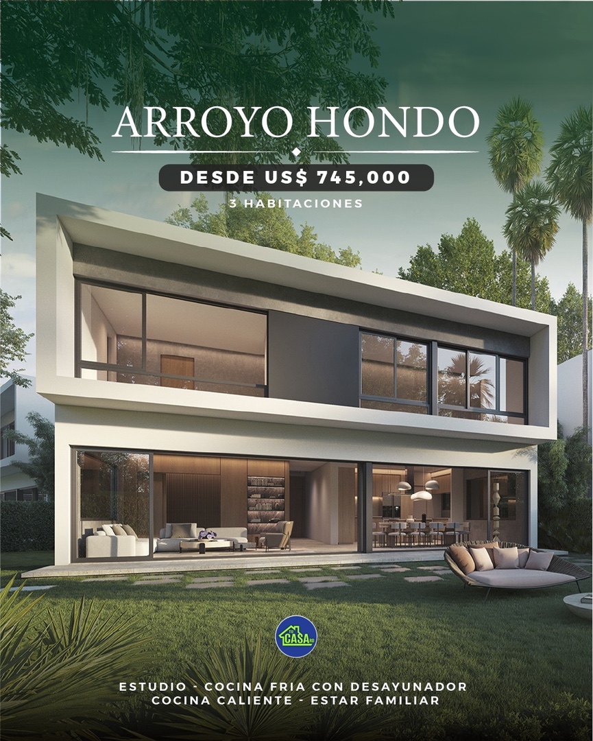 casas - Casa en Arroyo Hondo Casa, Cuesta Hermosa, Patio, Estudio, 3 habitaciones 