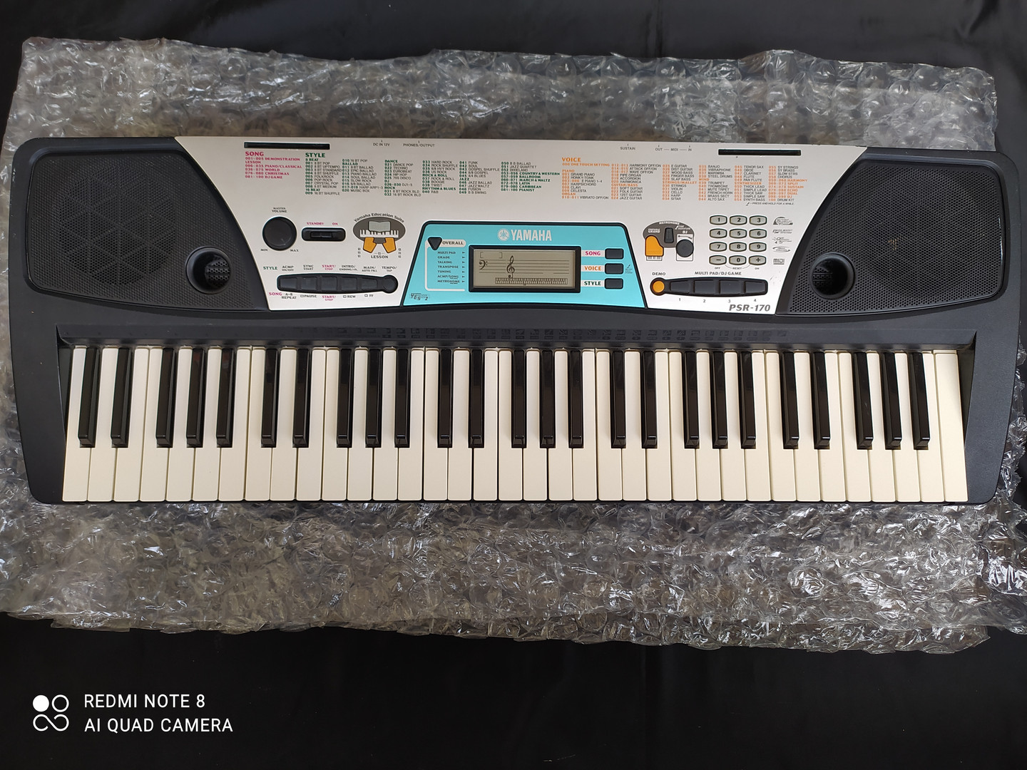 instrumentos musicales - PIANO YAMAHA PSR 170 5 OCTAVAS   
!!! MUY BUEN ESTADO !!!  