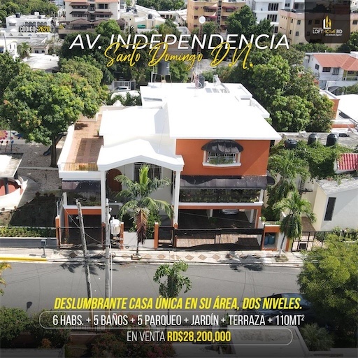 casas - Venta de mansión en la avenida independencia Distrito Nacional Santo Domingo