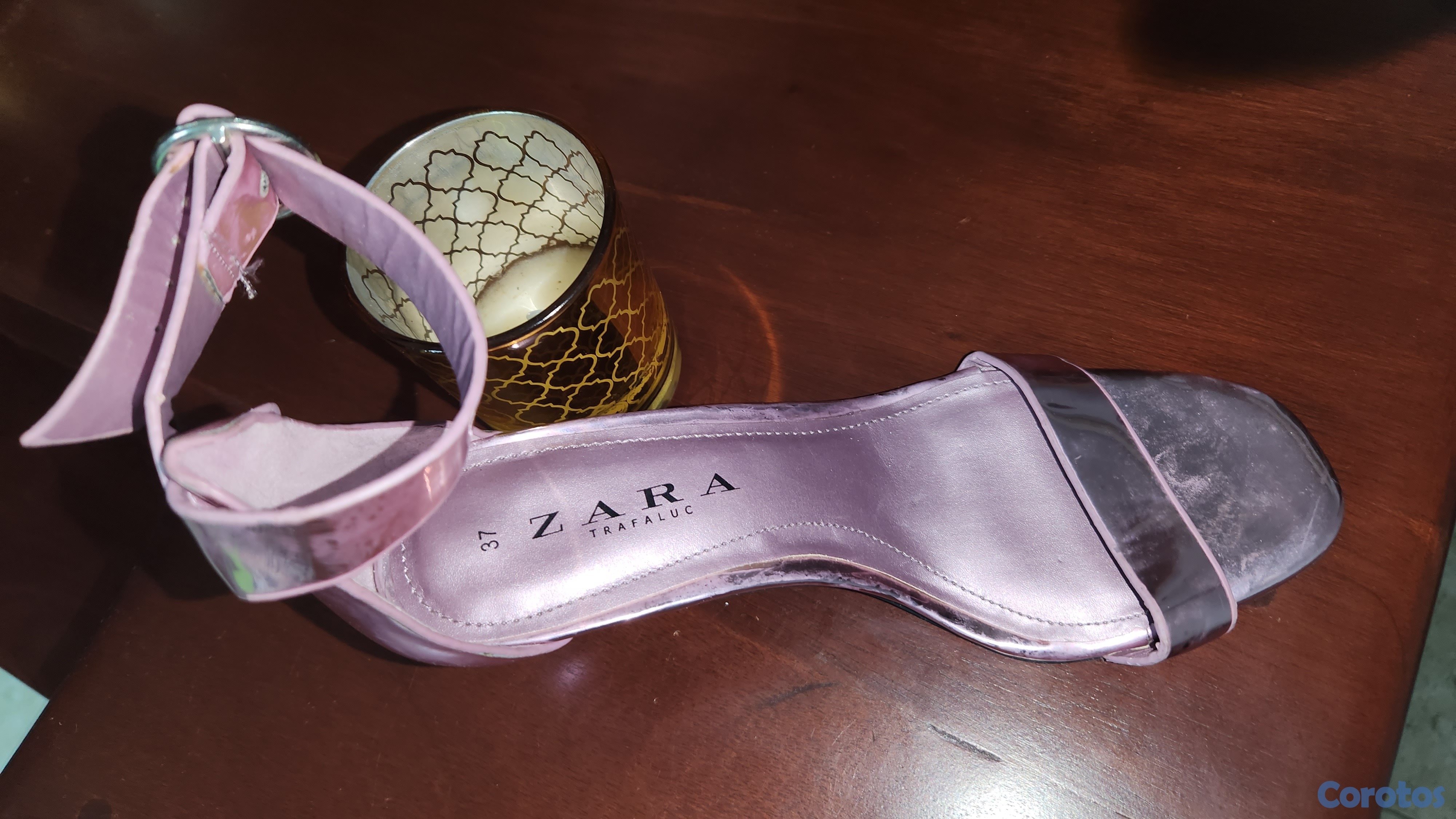 zapatos para mujer - ZAPATILLA ROSADA METÁLICA  2