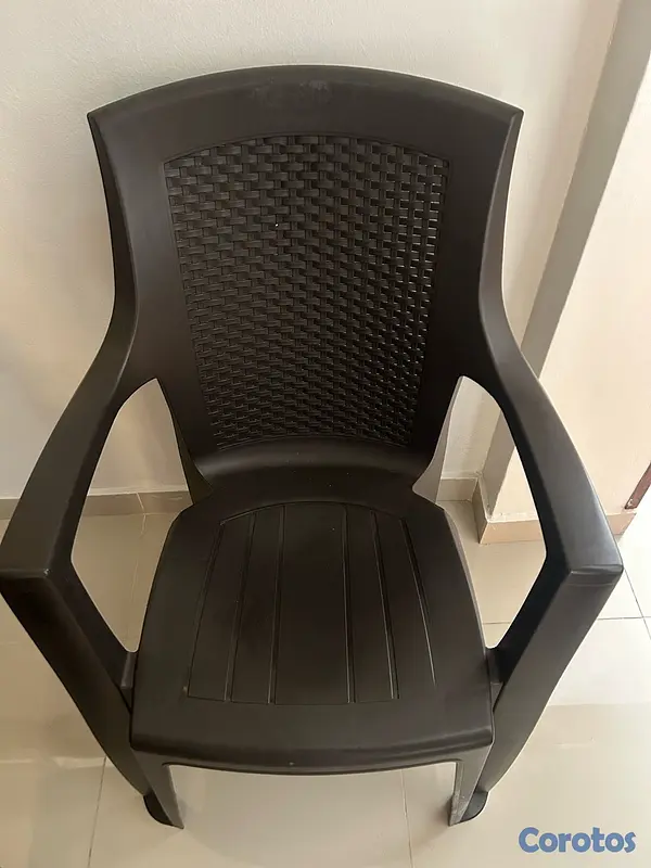 muebles y colchones - sillas plásticas  2