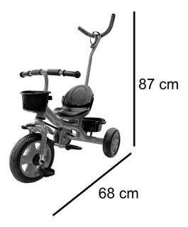 juguetes - Triciclo Para Niños con Barra de Empuje  4