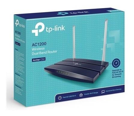 computadoras y laptops - ROUTER WIRELESS TP-LINK ARCHER C50 (US) AC1200, 2.4GHZ/300MBPS, 5.0GHZ/867MBPS 0