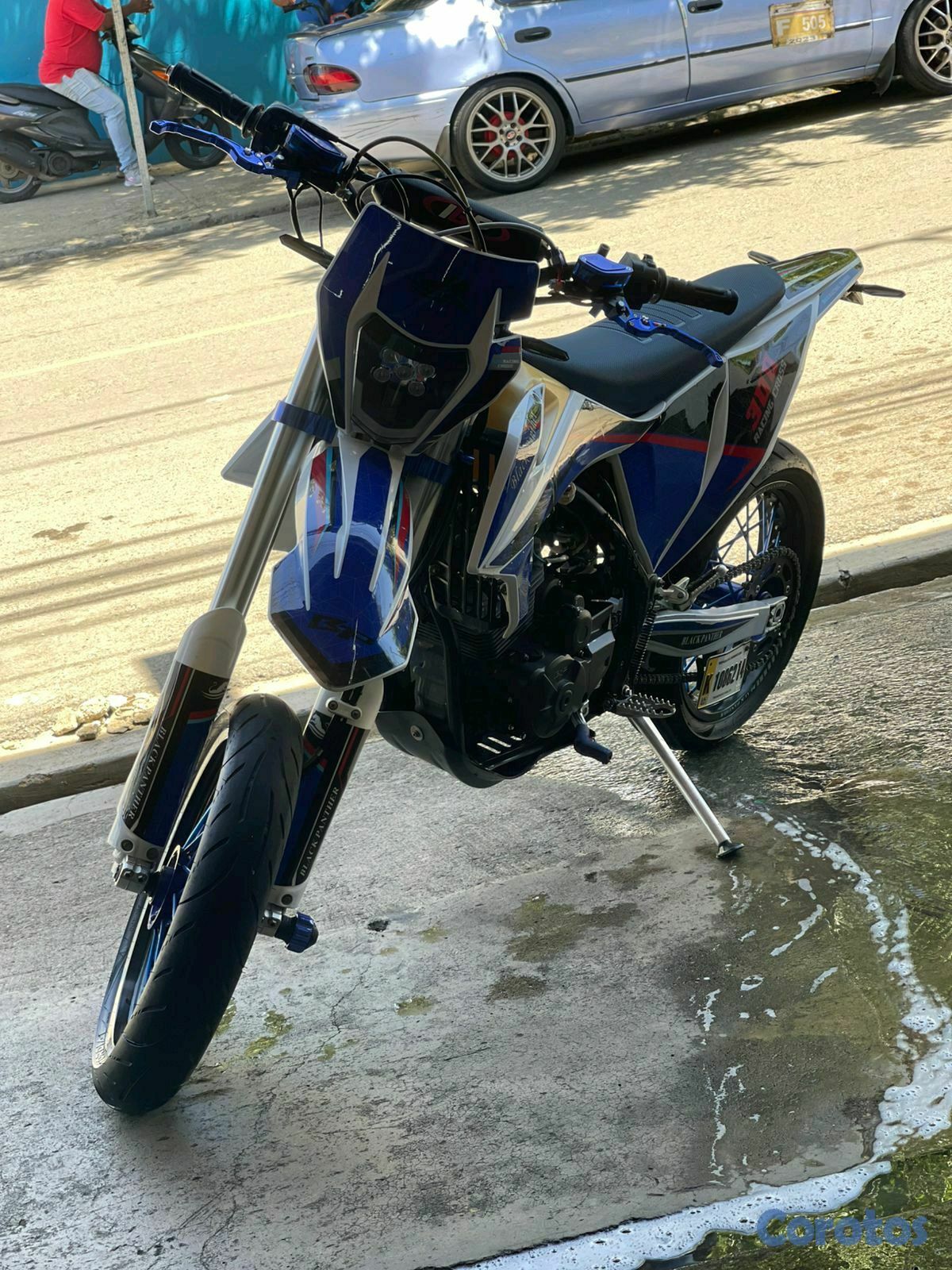 motores y pasolas - vendo motor Black panther azul 5