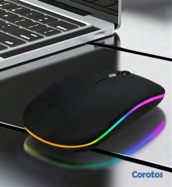 otros electronicos - Mouse inalámbrico recargable negro