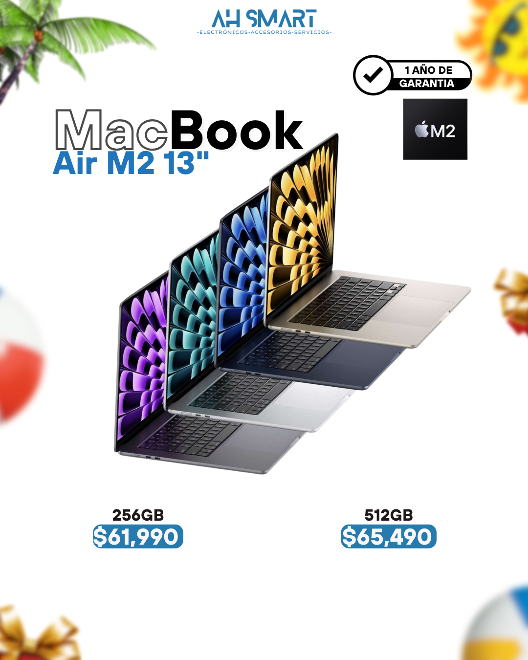 computadoras y laptops - MacBook Air M2, M3, M4 13" 15" Selladas Nuevas 1