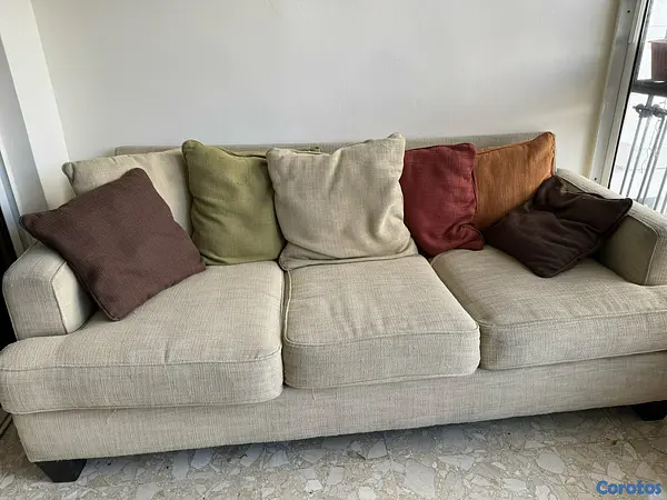 muebles y colchones - Vendo sofá de 3 plazas usado! 2