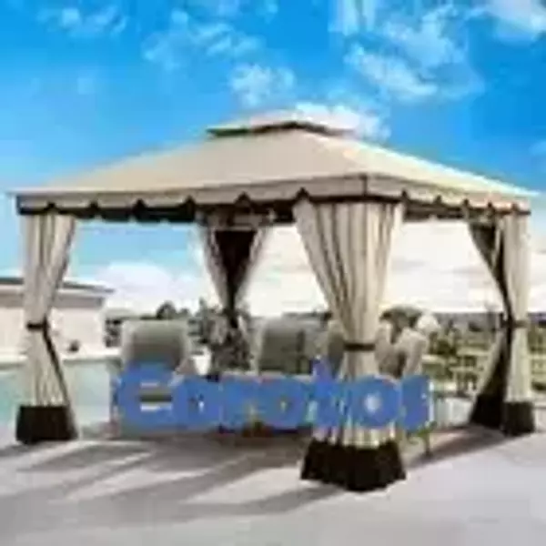 herramientas, jardines y exterior -   ESPECIAL DE ESTE DIA  ESTE Outdoor Patio Double Fabric Canopy Gazebo rd 36500 8