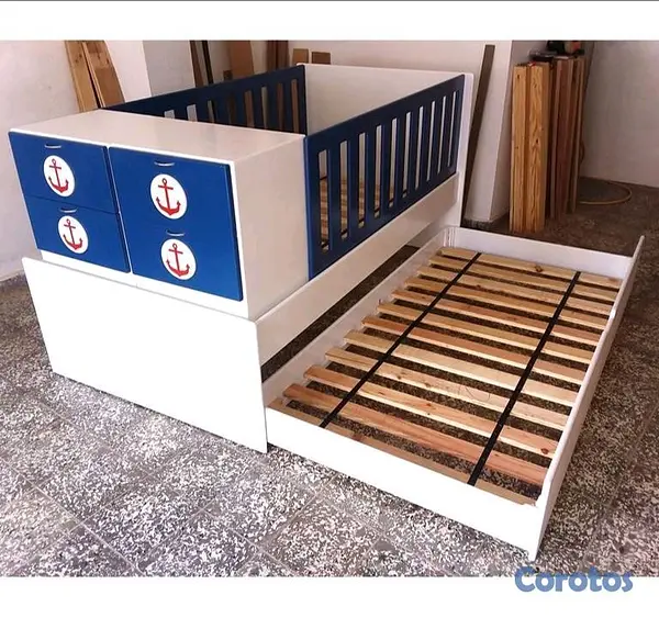 muebles y colchones - Cama cuna Twin 39" 4