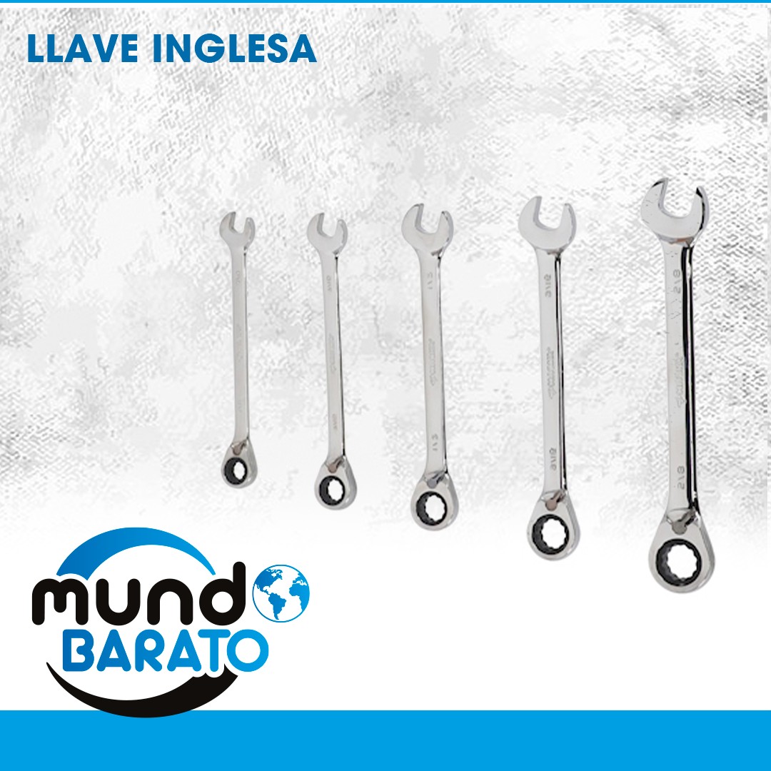 herramientas, jardines y exterior - JUEGO DE LLAVES INGLESAS FLEXIBLE DE ACERO 5 PIEZAS DE TRINQUETE LLAVE INGLESA 0