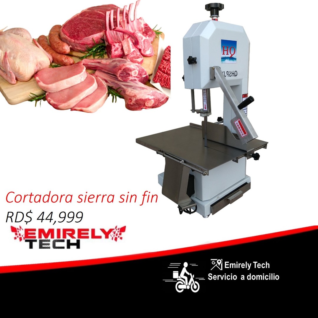 equipos profesionales - Sierra sin fin cortadora de hueso de mesa para cortar carnes sinfin