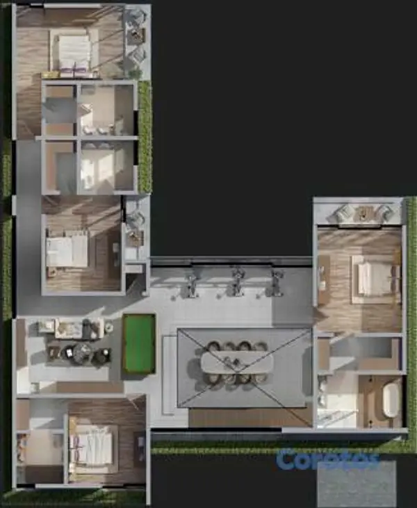 casas vacacionales y villas - V02-87-1403  VENTA DE VILLAS- BAVARO, PUNTA CANA-1000 MTS2 8