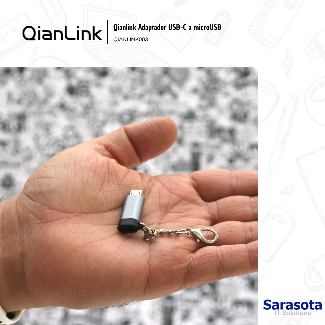 accesorios para electronica -  Adaptador USB C a Micro USB marca Qianlink 1