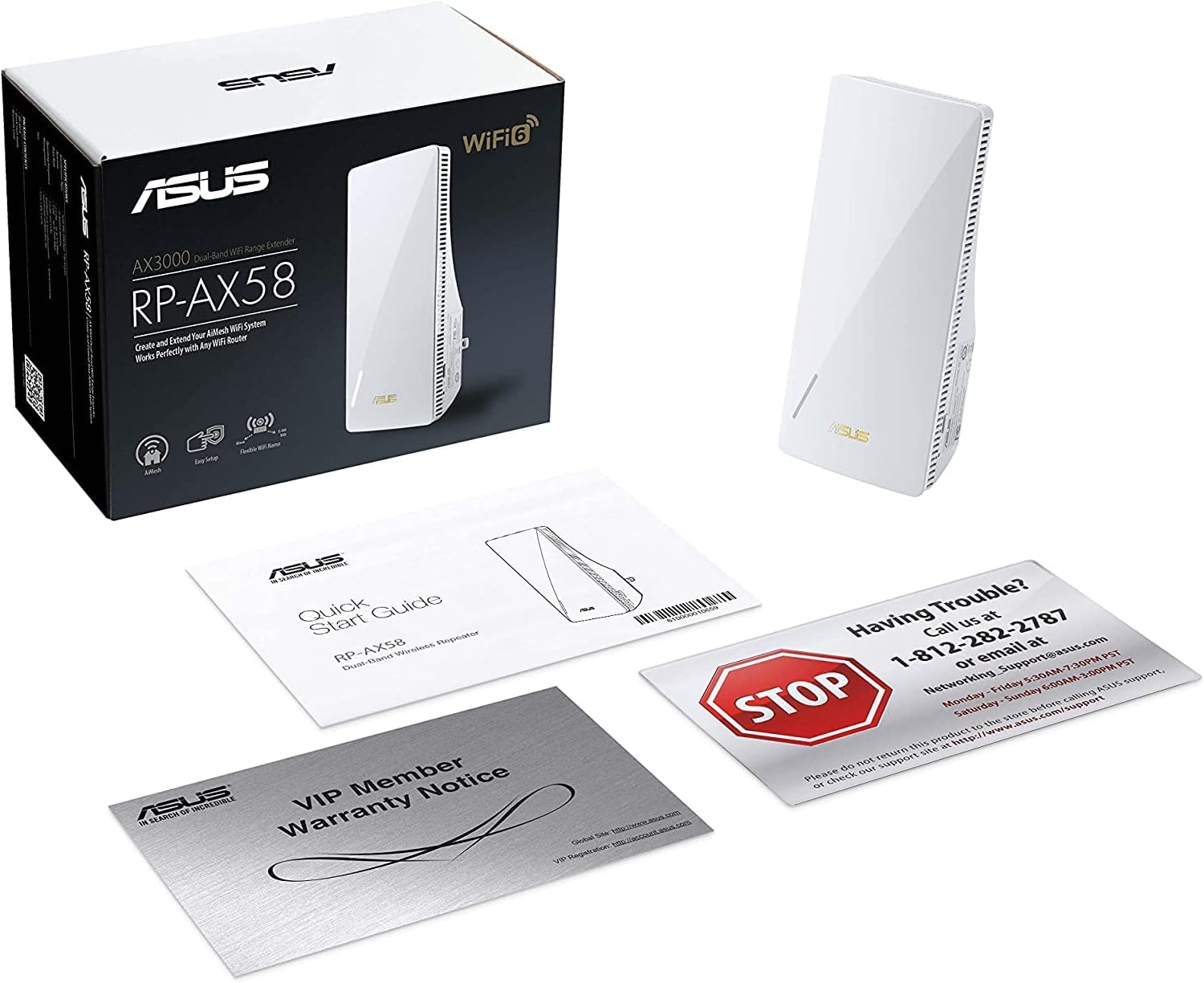 consolas y videojuegos - ASUS RP-AX58 AX3000 Dual Band WiFi 6 (802.11ax)  2