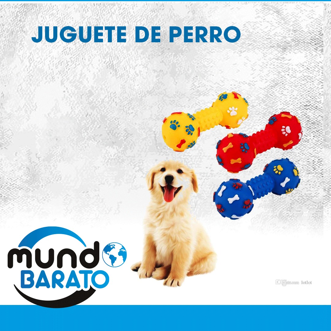 animales y mascotas - Juguete para perro colorido punteado en forma de Squeeze Ruidoso mascota
