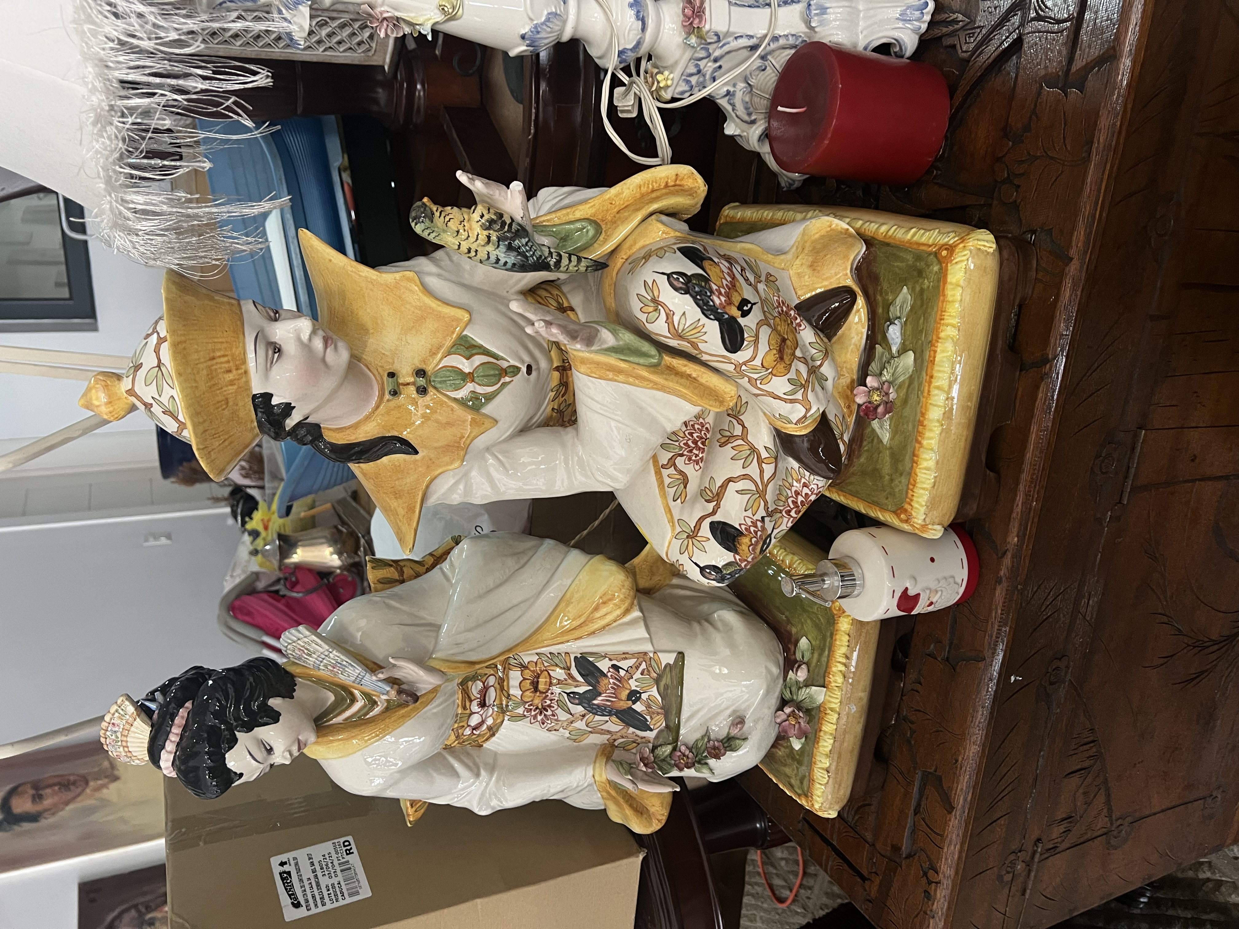 decoración y accesorios - Lámparas de colección japonesa en porcelana 1