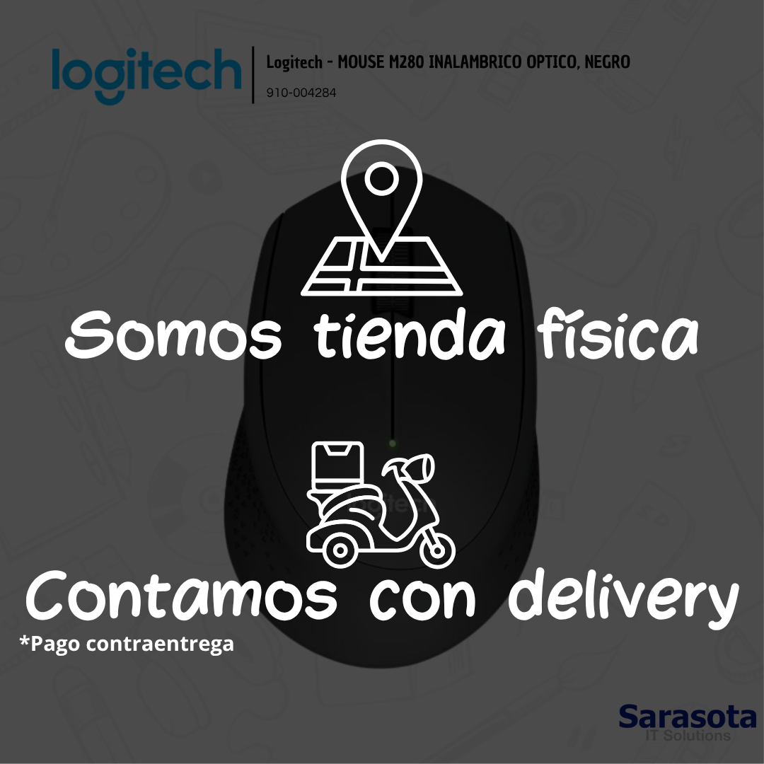 accesorios para electronica - Logitech - MOUSE M280 INALAMBRICO OPTICO, NEGRO 2