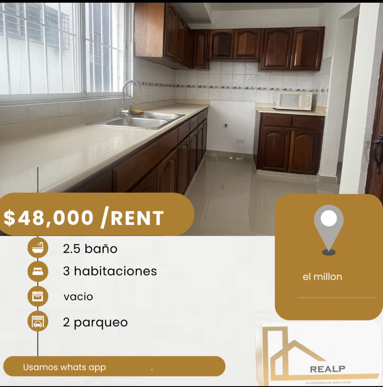 apartamentos - hermoso apartamento ubicado en el millón 