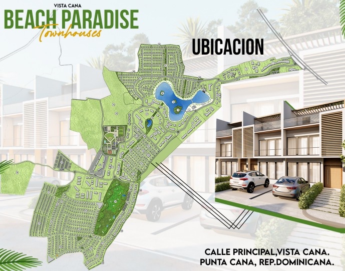 casas vacacionales y villas - VENTA DE Villas Townhouse en vista cana punta cana  2