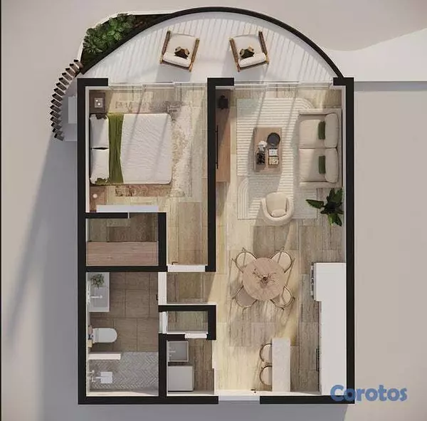 apartamentos - Apartamento en venta en punta cana de una habitaci 8