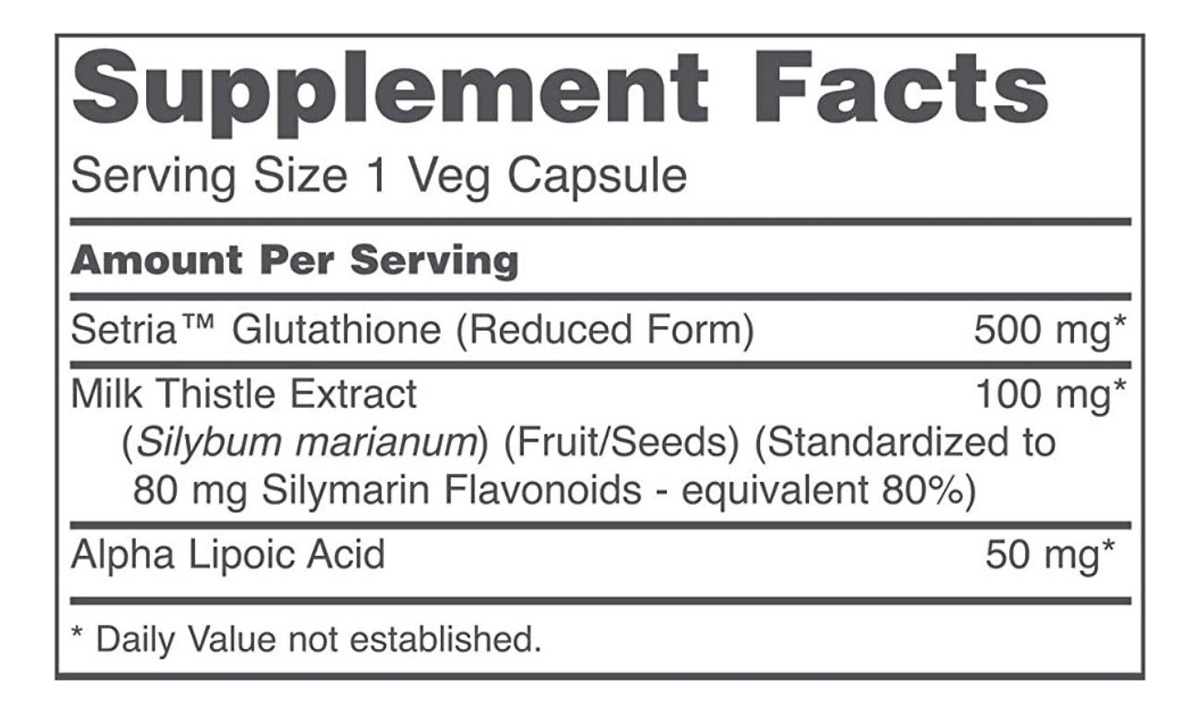 Salud y Equipamiento Médico - Glutation 60 Cap Protocol 2