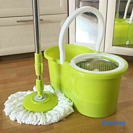 herramientas, jardines y exterior - Suape mopa Trapeador Spin Mop con cubeta   2