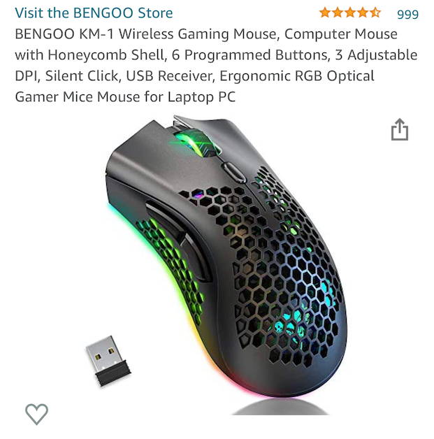 Gaming mouse inalámbrico