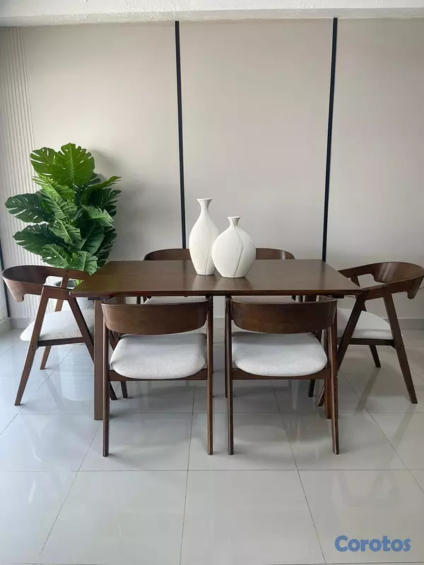 muebles y colchones - JUEGO DE COMEDOR 6 SILLAS  2