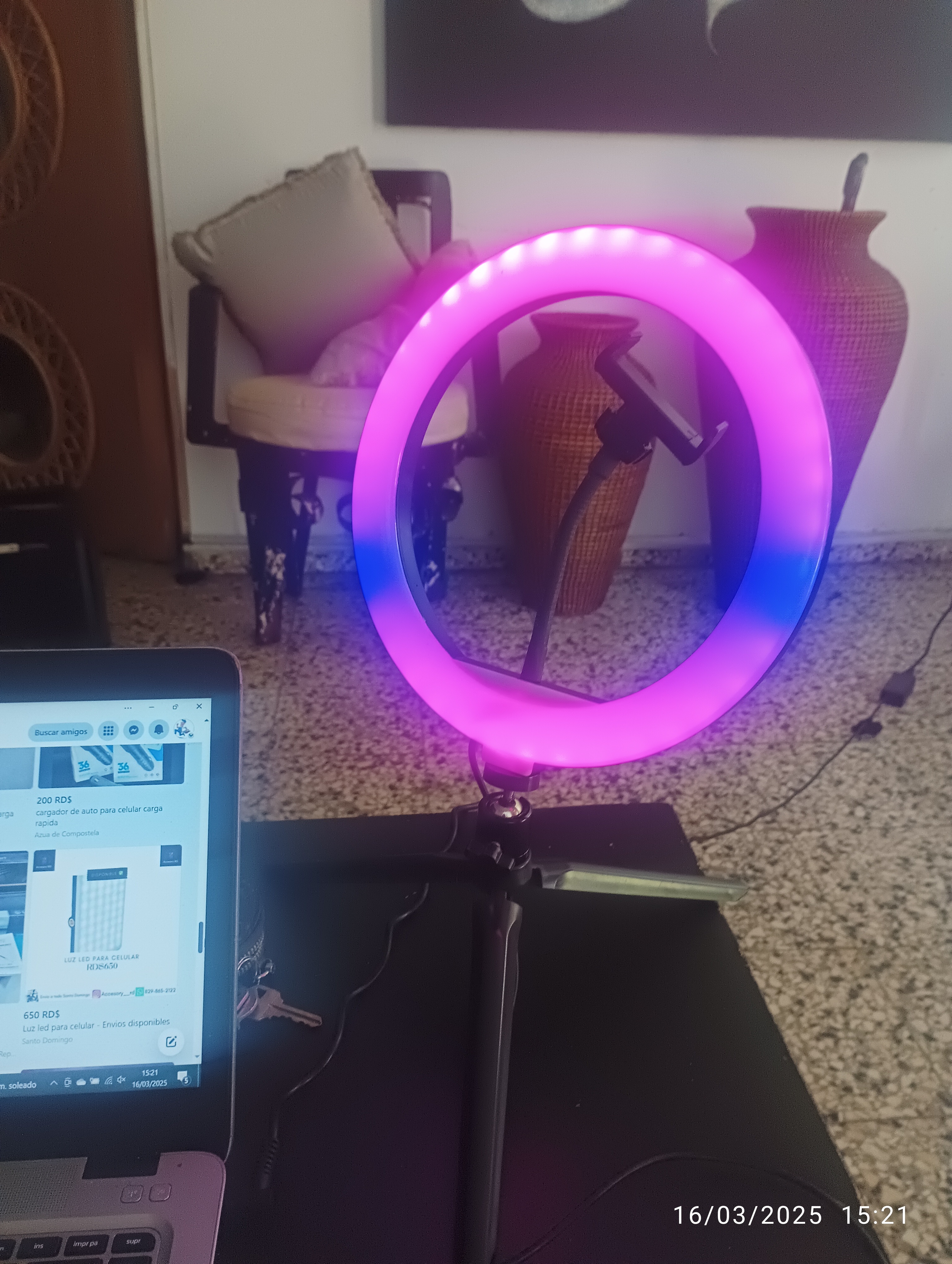 accesorios para electronica - Haro de luz colores  
