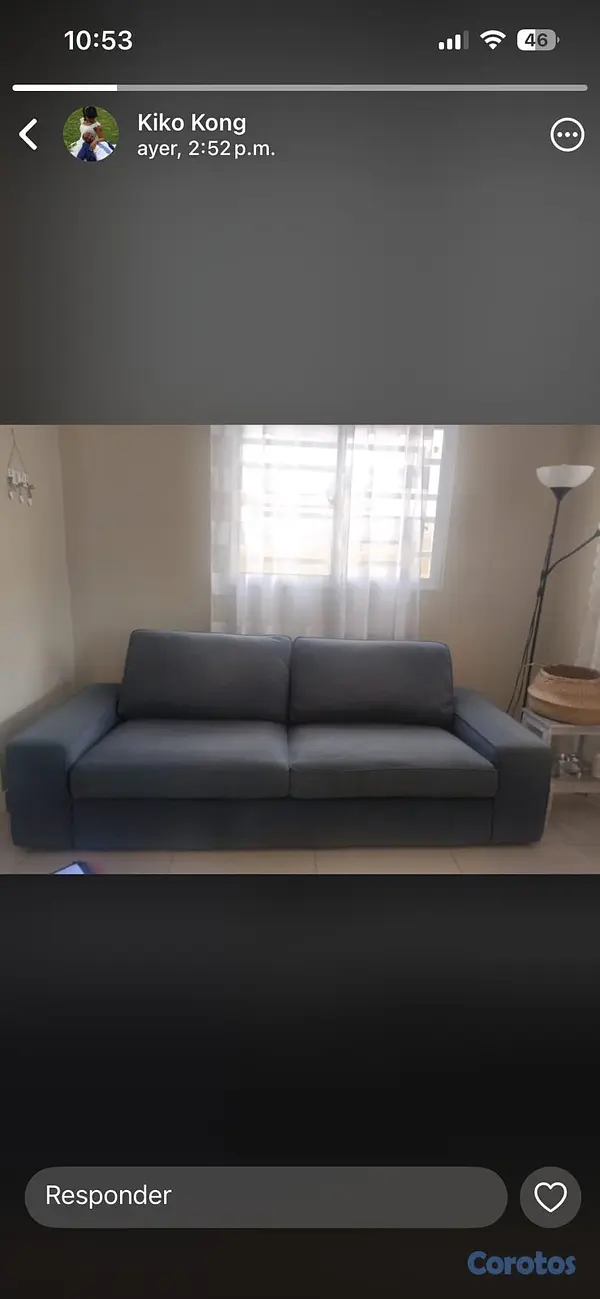 muebles y colchones - Se vende sofá IKEA 3 plazas 3