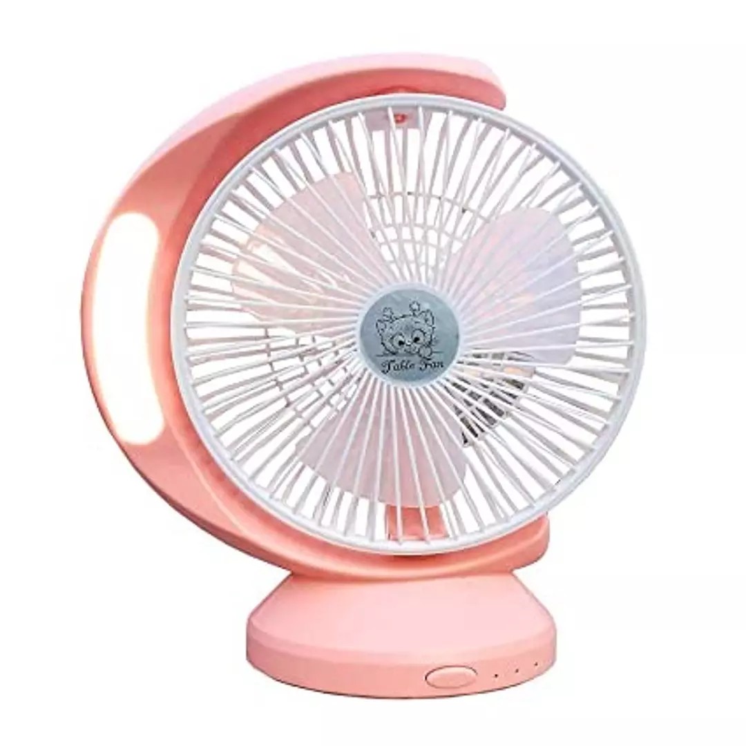 aires acondicionados y abanicos -  Ventilador Recargable pequeño con luz LED 3 Velocidades Abanico Abanicos  2