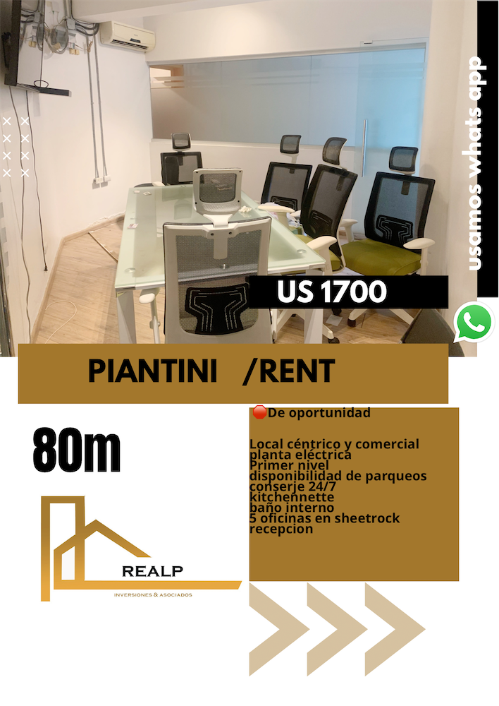 oficinas y locales comerciales - Local en Piantini primer nivel  0