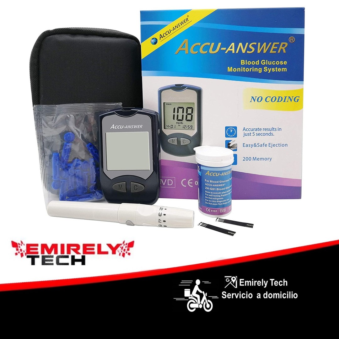 salud y belleza -  Glucometro  Digital Sistema de monitoreo glucosa Medidor en la sangre testing