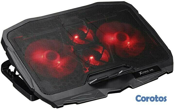 computadoras y laptops - BASE CON ABANICOS DE ENFRIAMIENTO (VENTILADOR) PARA LAPTOP GAMING XTRIKE ME 2
