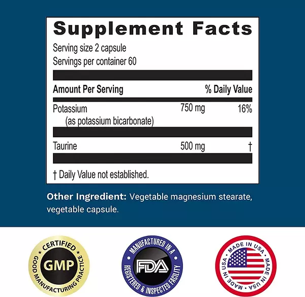 Salud y Equipamiento Médico - Potasio 120 Caps 750 Mg Life 2