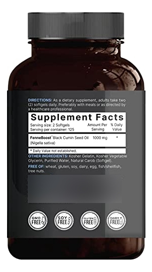 Salud y Equipamiento Médico - Aceite De Semilla Negra Prensado En Frio 3,000 Mg 4