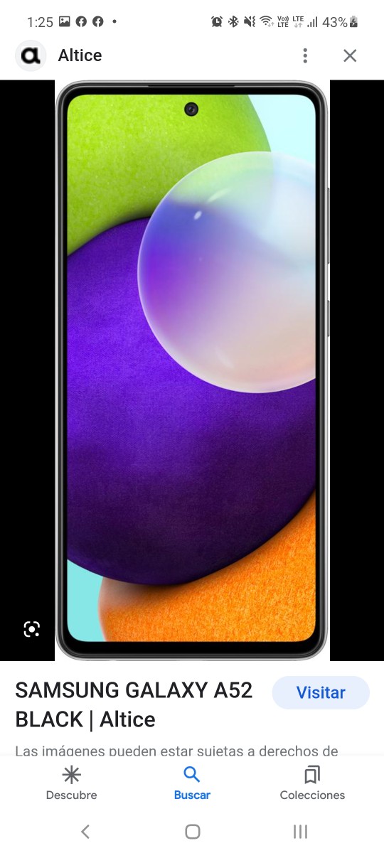 celulares y tabletas - Samsung Galaxy A52.127 gb