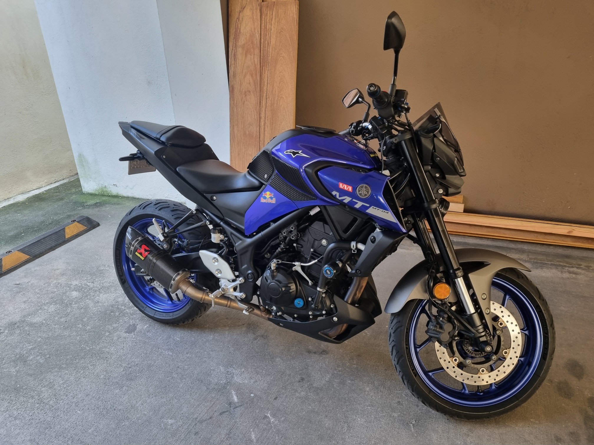 motores y pasolas - Motor Yamaha MT03 2020, azul, con papeles al dia