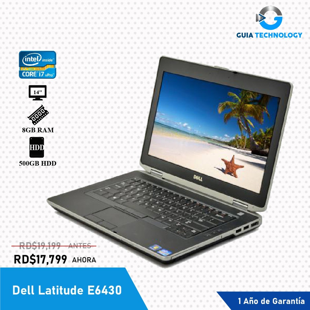 Laptop Dell Latitude E6430  Core i7-3540M @3.00 500GB HDD 8GB RAM