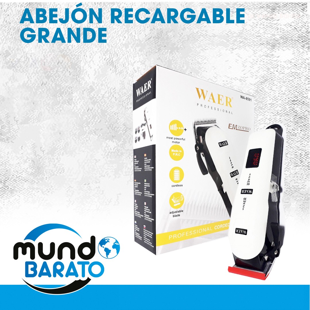 salud y belleza - Abejon Waer Grande INALAMBRICO Profesional Con Accesorios Recargable 0