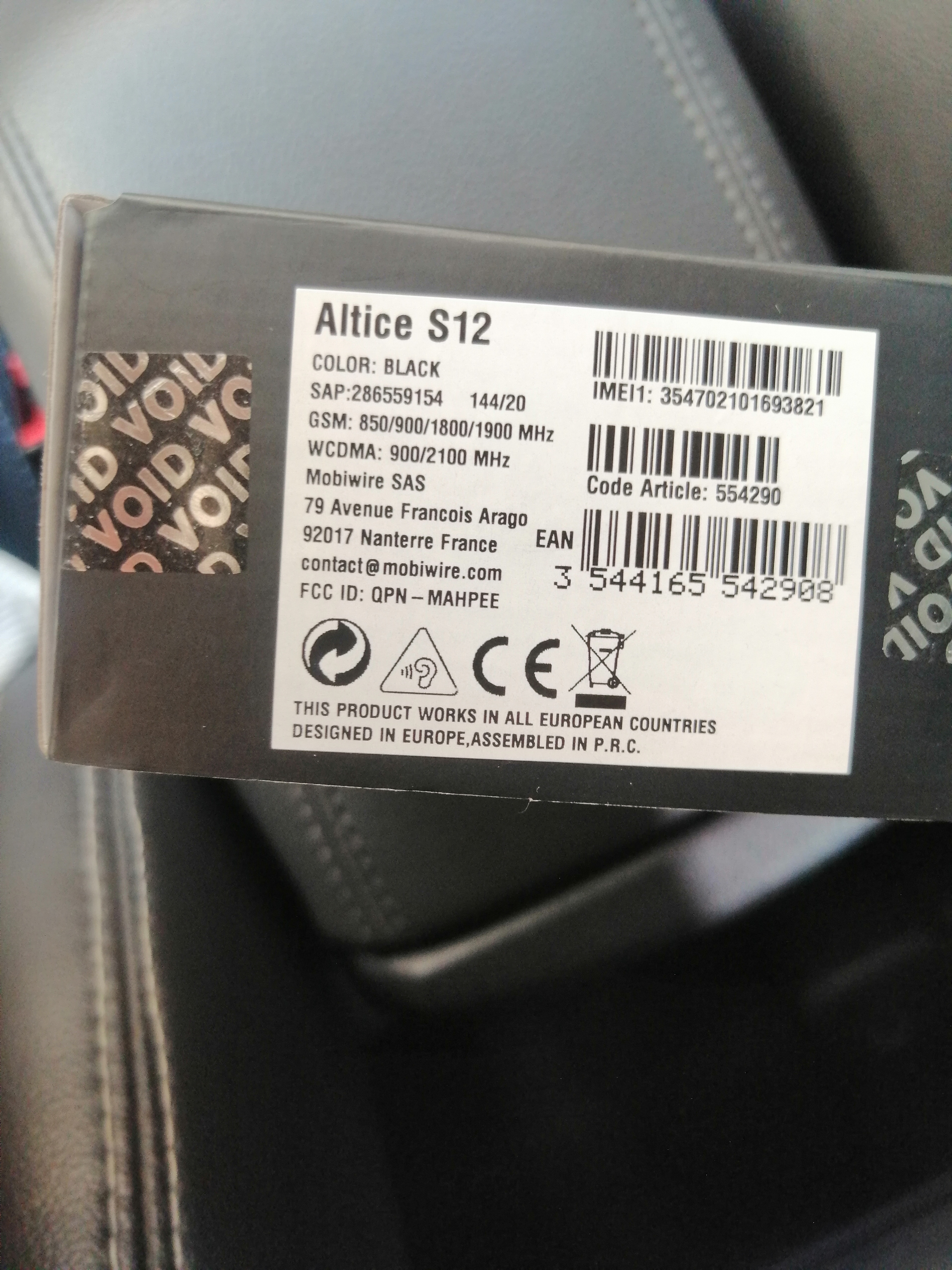 celulares y tabletas - Celular Altice s12