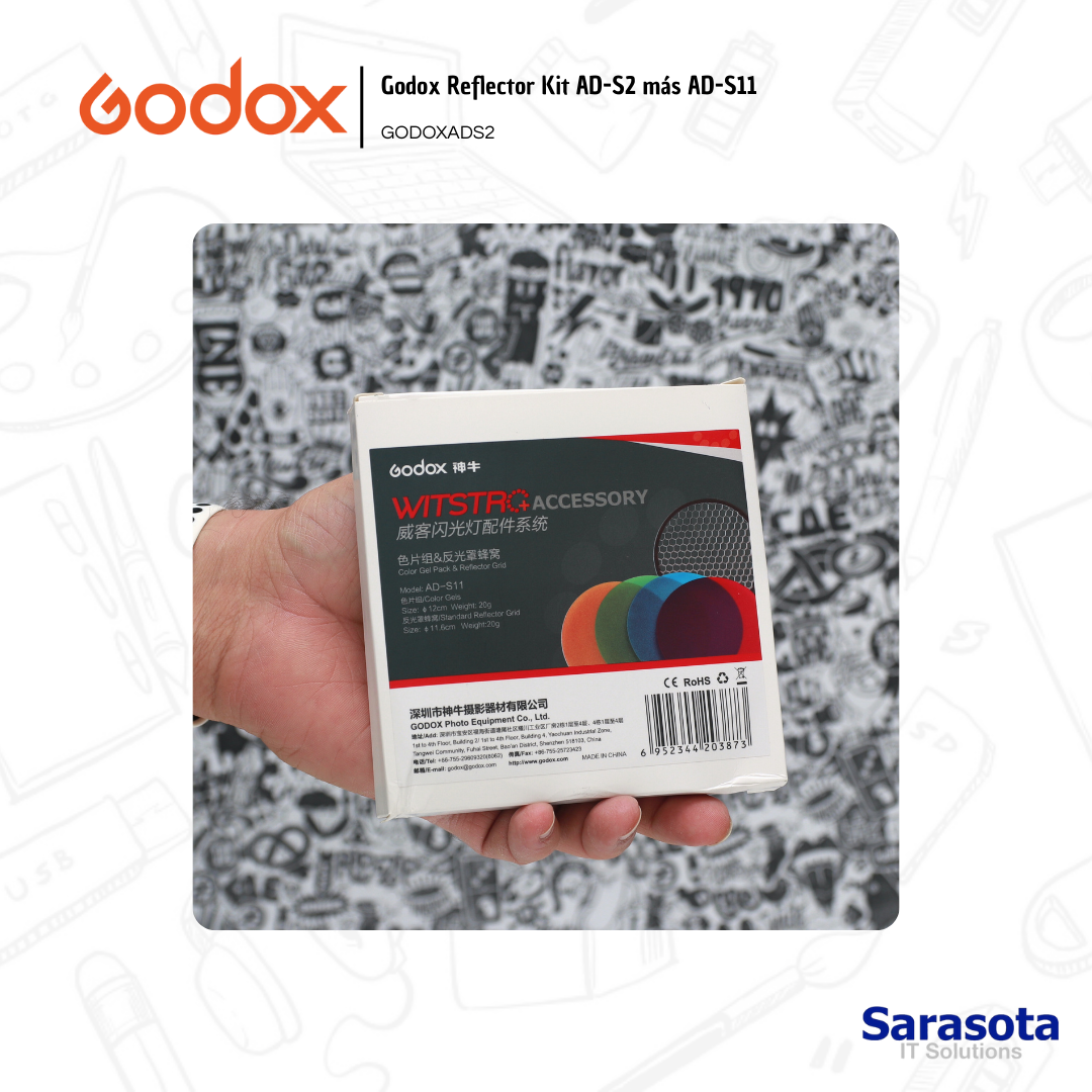 accesorios para electronica - Godox Reflector Kit AD-S2 más AD-S11 para AD200Pro 1