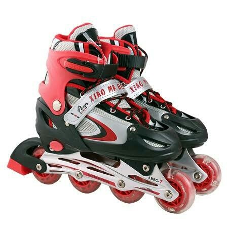 juguetes - PATINES NIÑOS Y ADULTOS SIZE 31 AL 41 patines en linea patineta luz led 4