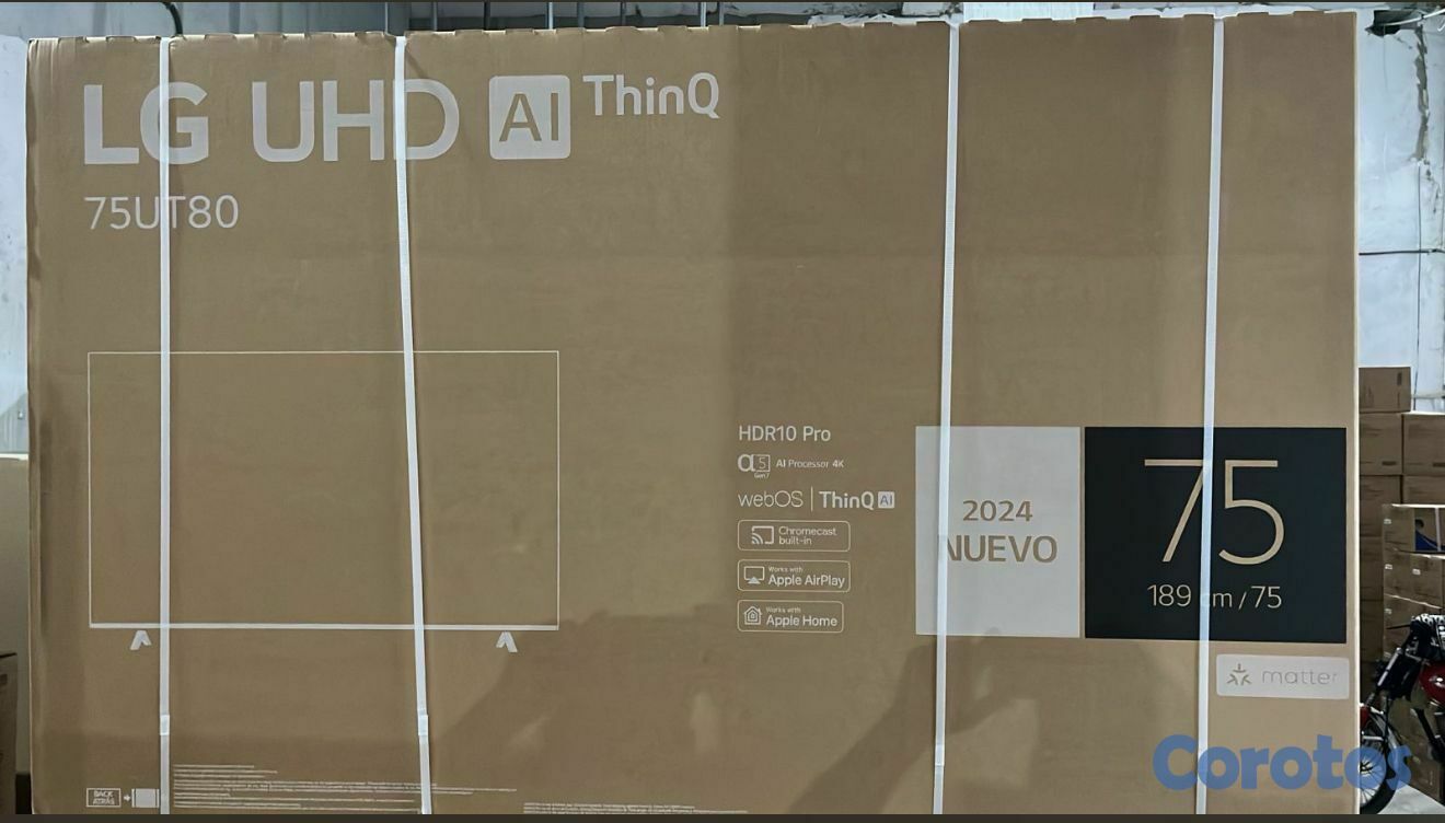 tv -  SMART TV LG DE 75 UT7000 PULGADAS 4K CON CONTROL 