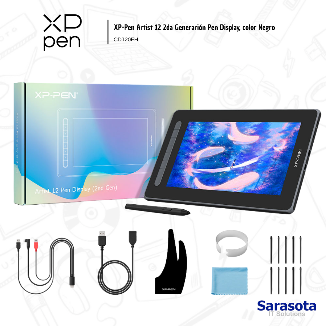 accesorios para electronica - XP-Pen Artist 12 (2da Gen) Pen Display 0