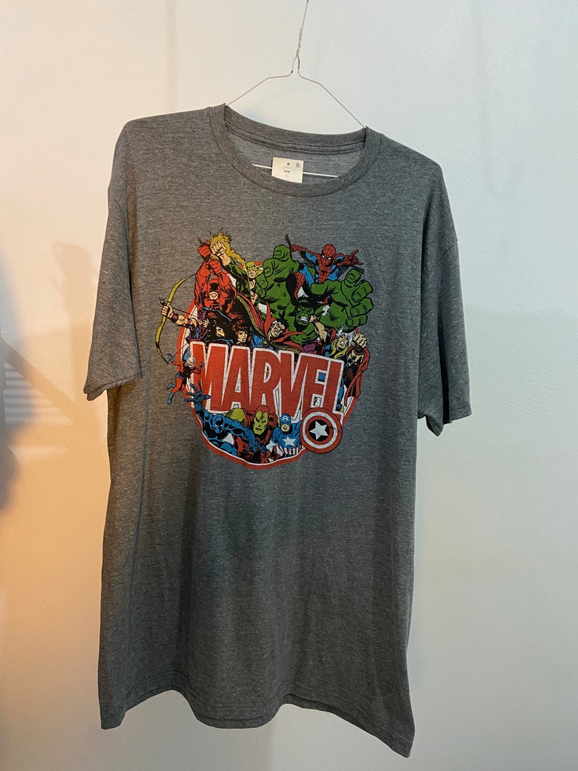 ropa para hombre - Tshirt de Marvel Large Nuevo Gris 1
