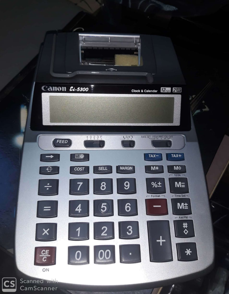 articulos de oficina - Mini Calculadora de Escritorio
Canon Ei-5300.
Nueva