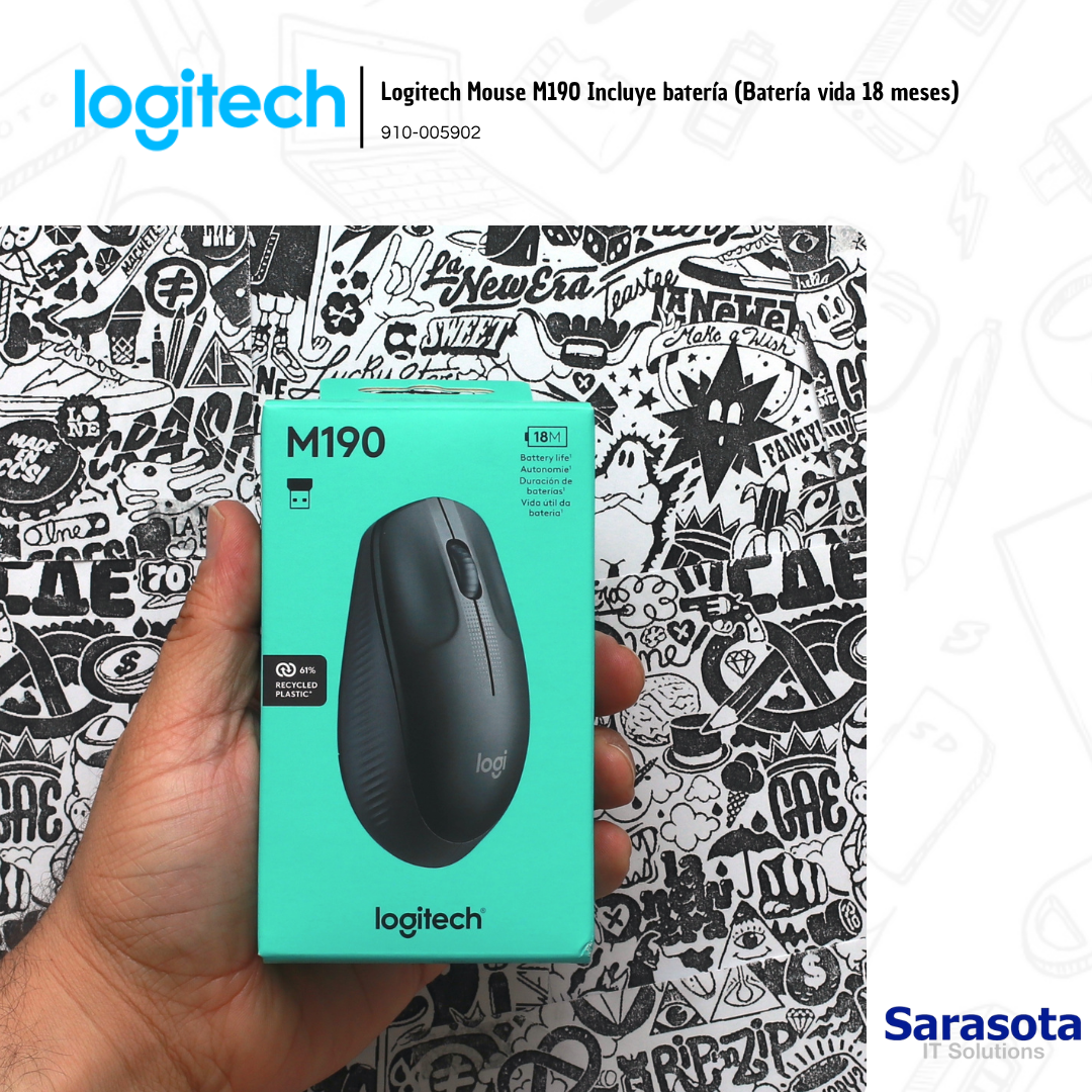 accesorios para electronica - logitech mouse m190 incluye bateria  1